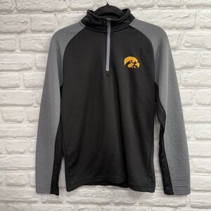 Iowa Hawkeyes 1/4 Zip Pull-Over Outerwear Size Small College Team Sports Unisex
